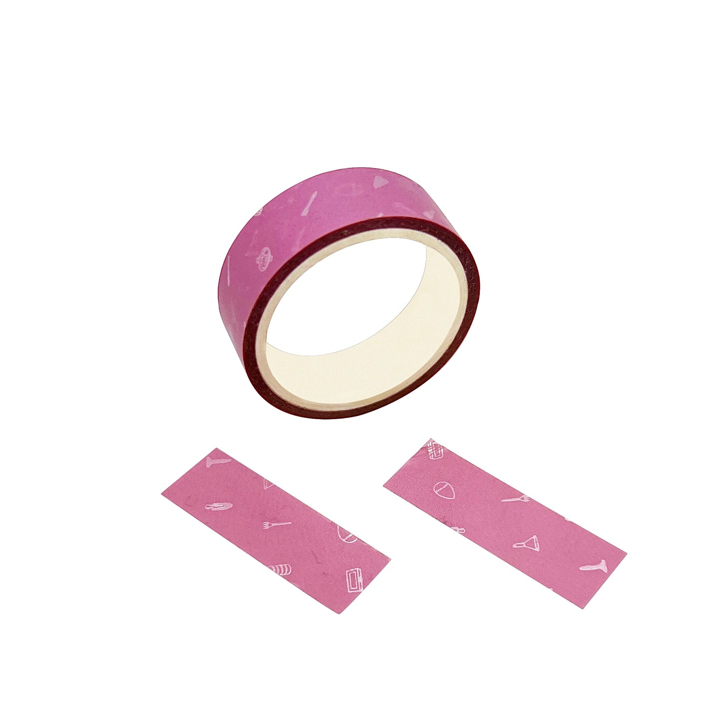 roll of pre-cut eyeliner tape for creating sharp eyeliner and eyeshadow angles. Safe for sensitive skin, easy to apply and remove without tugging or pulling