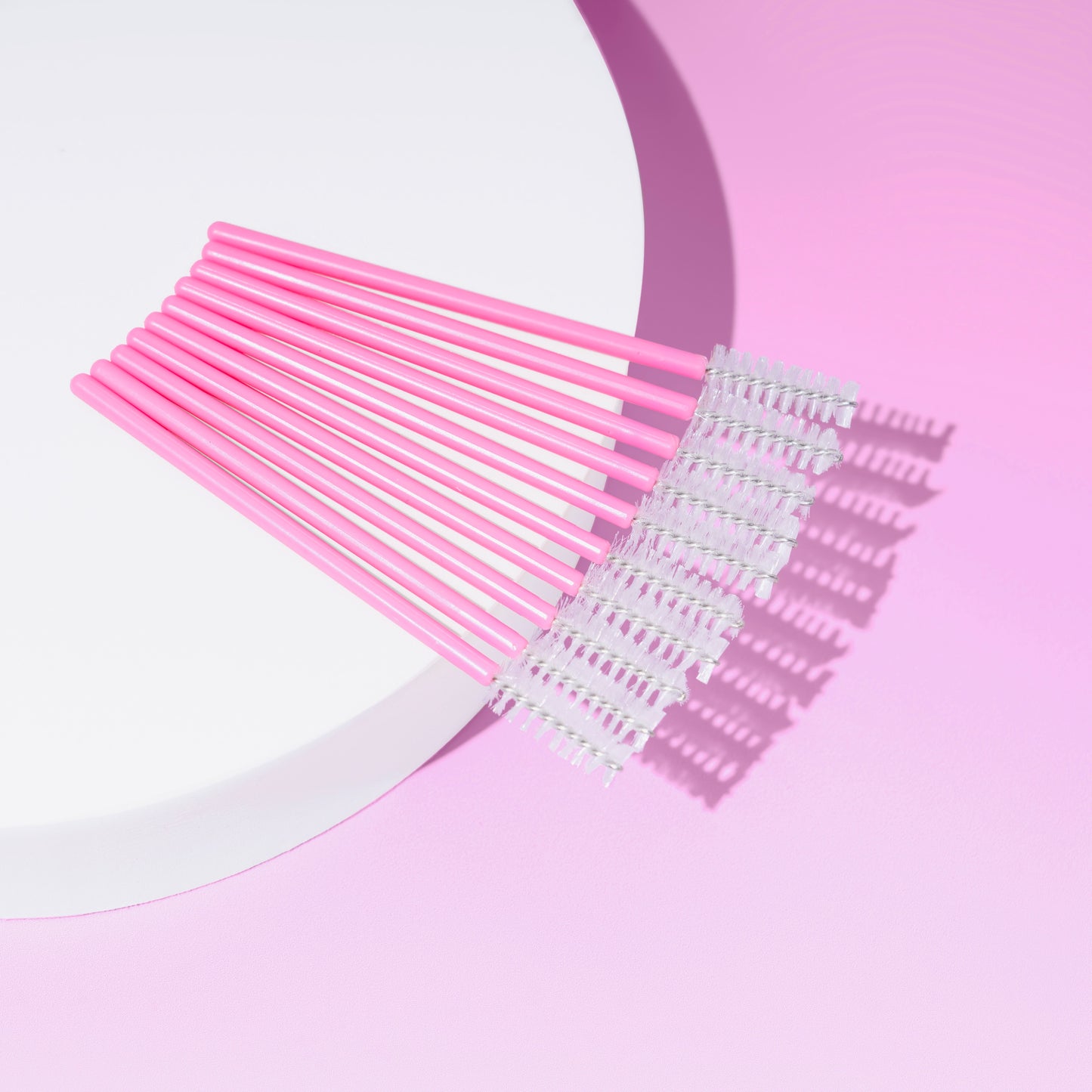 Tuhlz Mini Lash Mascara Wands – medium-sized spoolies made from nylon and plastic, perfect for precise mascara and brow application, blending false lashes with natural lashes, and bottom lash mascara