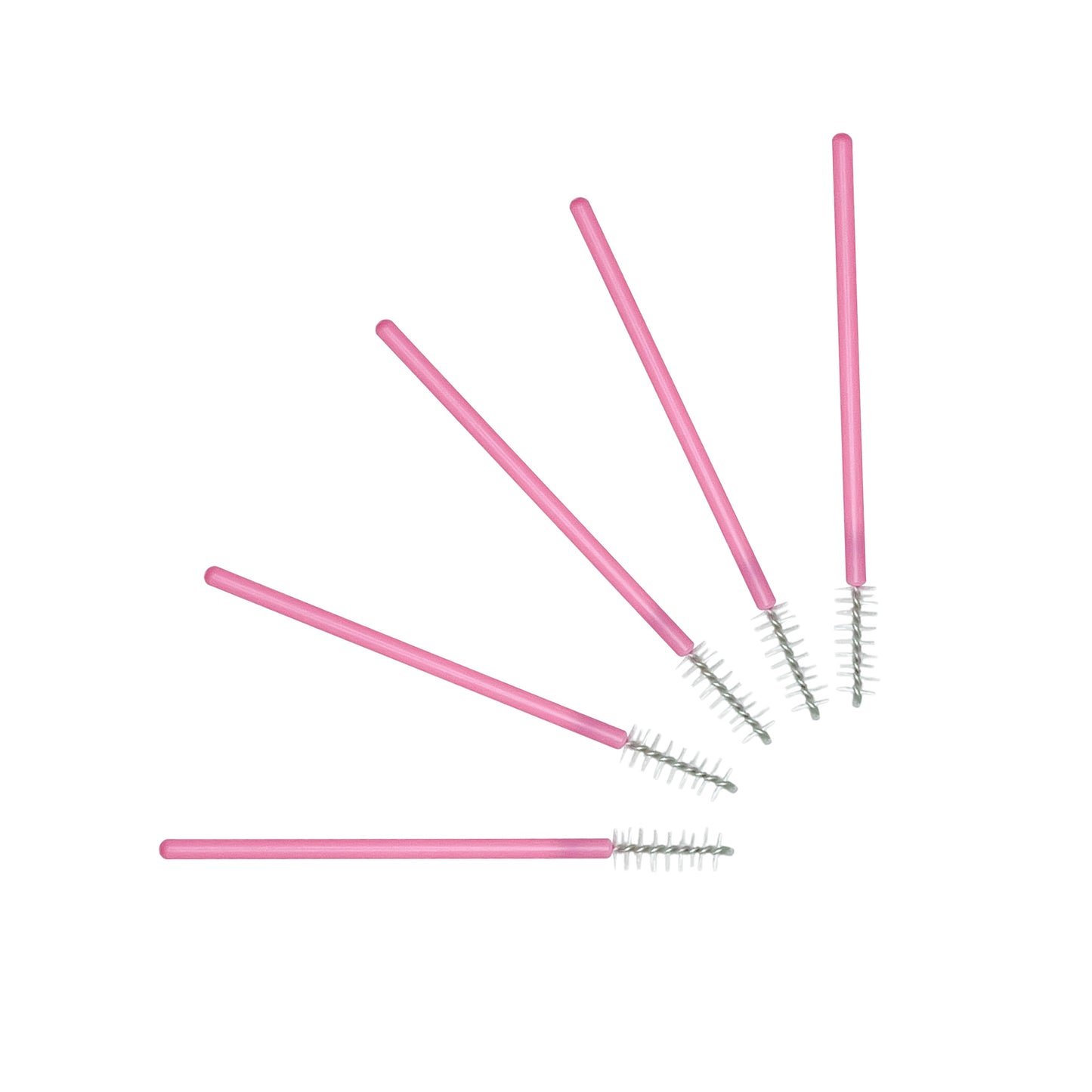 Tuhlz Mini Lash Mascara Wands – medium-sized spoolies made from nylon and plastic, perfect for precise mascara and brow application, blending false lashes with natural lashes, and bottom lash mascara
