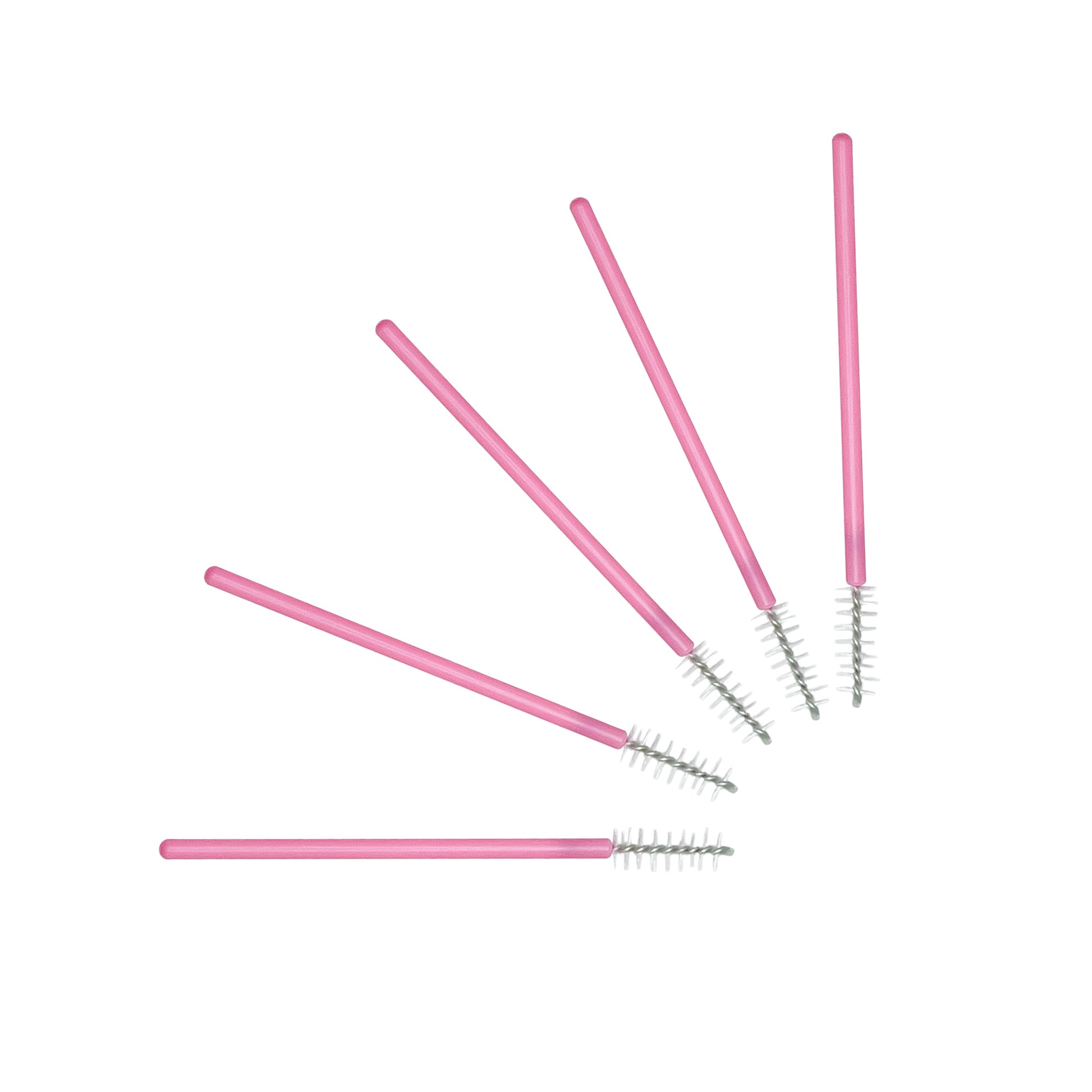 Tuhlz Mini Lash Mascara Wands – medium-sized spoolies made from nylon and plastic, perfect for precise mascara and brow application, blending false lashes with natural lashes, and bottom lash mascara
